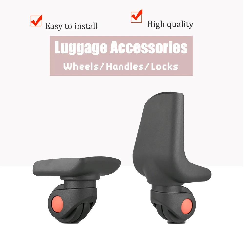 W011 High Performance Softside Wheels, Silent 360 Spinner Replacement Casters for Fabric Bags, Durable & Reliable Use