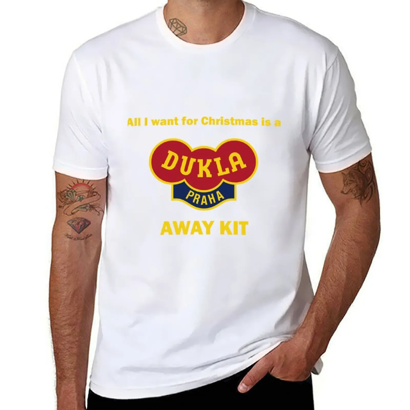 Dukla Prague Extérieur Kit . classique T-Shirt t shirt man luxury man t shirt cotton T-Shirt