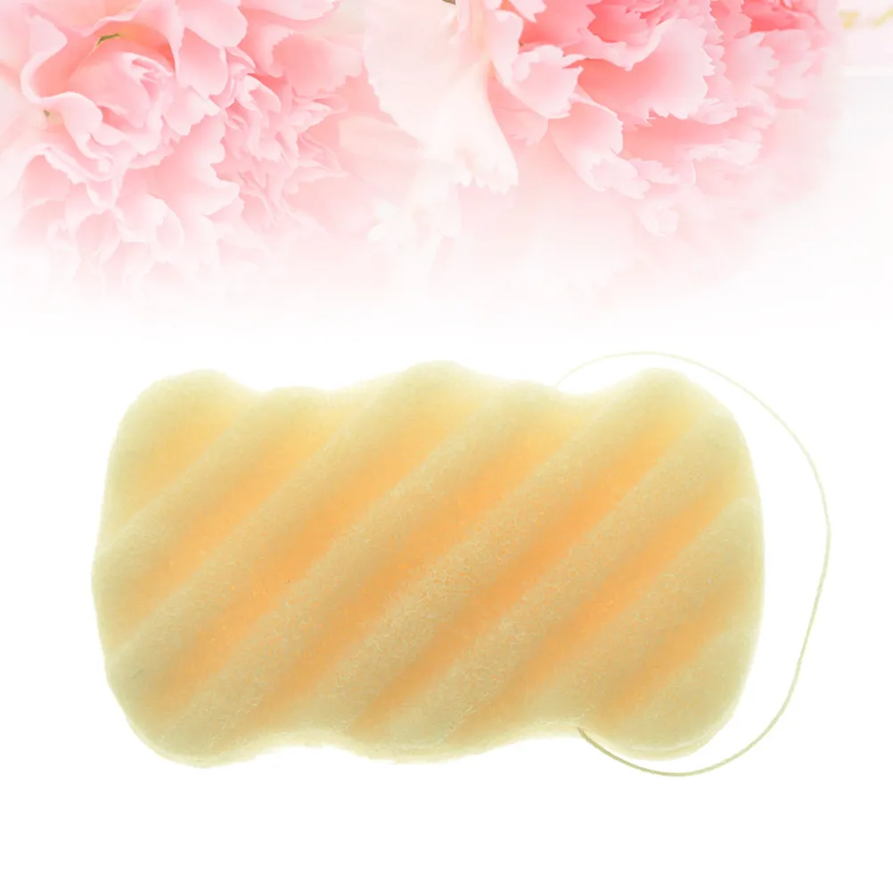 

Natural Konjac Wave Sponge Facial Body Exfoliating Cleanser Soft Gentle on All Skin Types Detox Pores Improve Blood Flow Skin