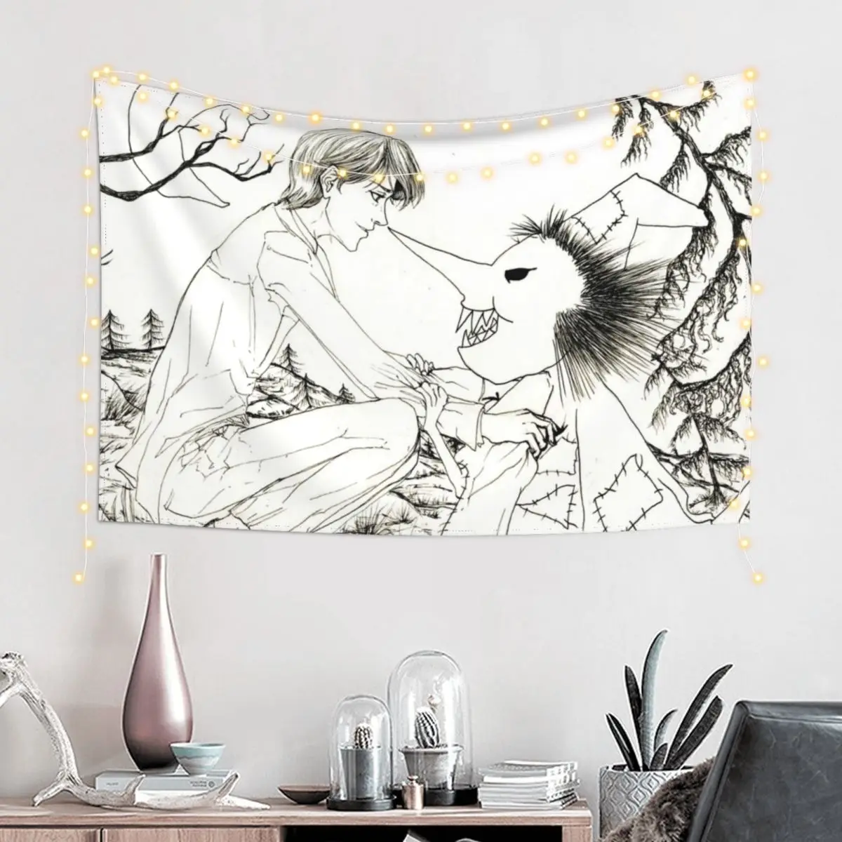 The Nameless Monster Tapestry Wall Decor House Decor Luxury Living Room Decoration Tapestry