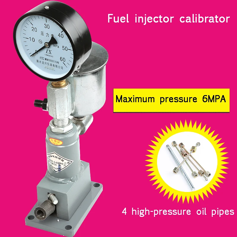 60Mpa Professional Tools  Diesel Engine Fuel Injector Nozzle Tester Experiment Atomization Bench Tester