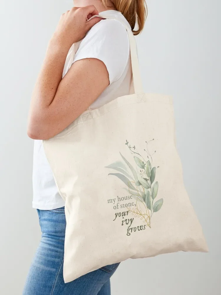 

my house of stone, your ivy grows Tote Bag sac pour femme foldable reusable bag large tote bag eco folding