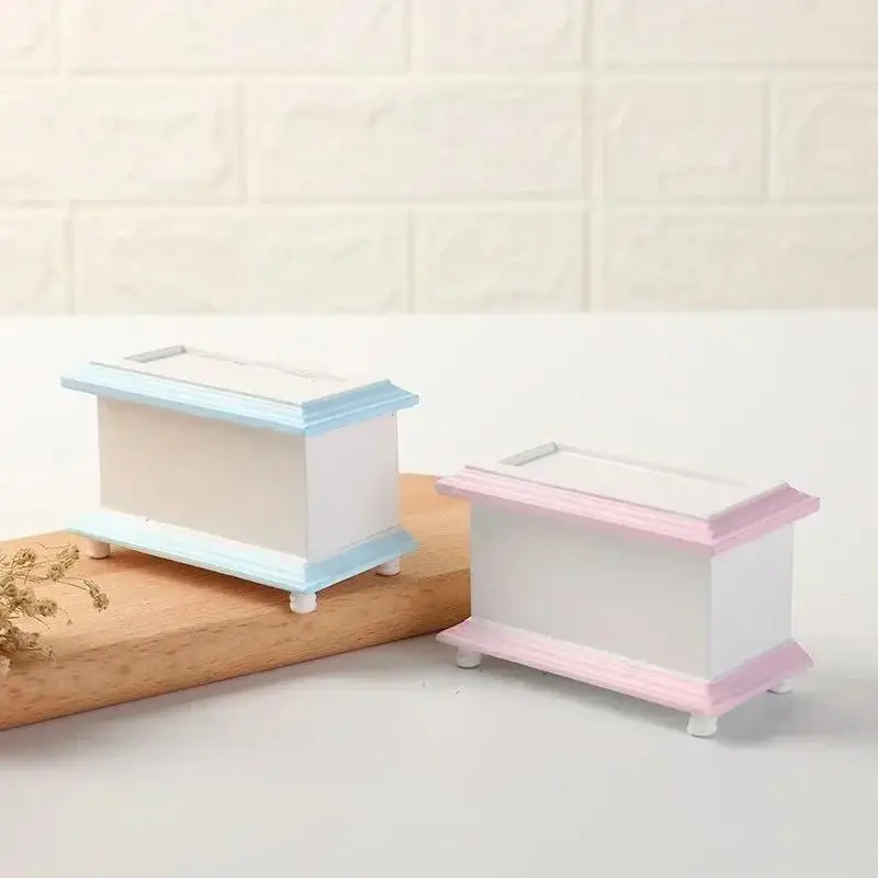 Wholesale 1: 12 Mini Back Box Miniature Model Decoration Doll House Accessories Dollhouse Scene Pocket Crafts Household Decor