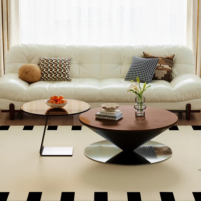 

Vintage Minimalist Flying Saucer Coffee Table Nordic Living Room Designer Special-shaped Coffee Table Home Furniture Mesas FYCT