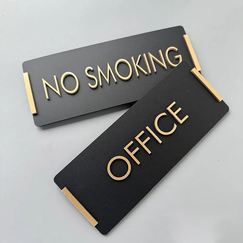 Restroom Sign Creative Rectangular Signage No Smoking Warning Sign Warm Reminder Sign