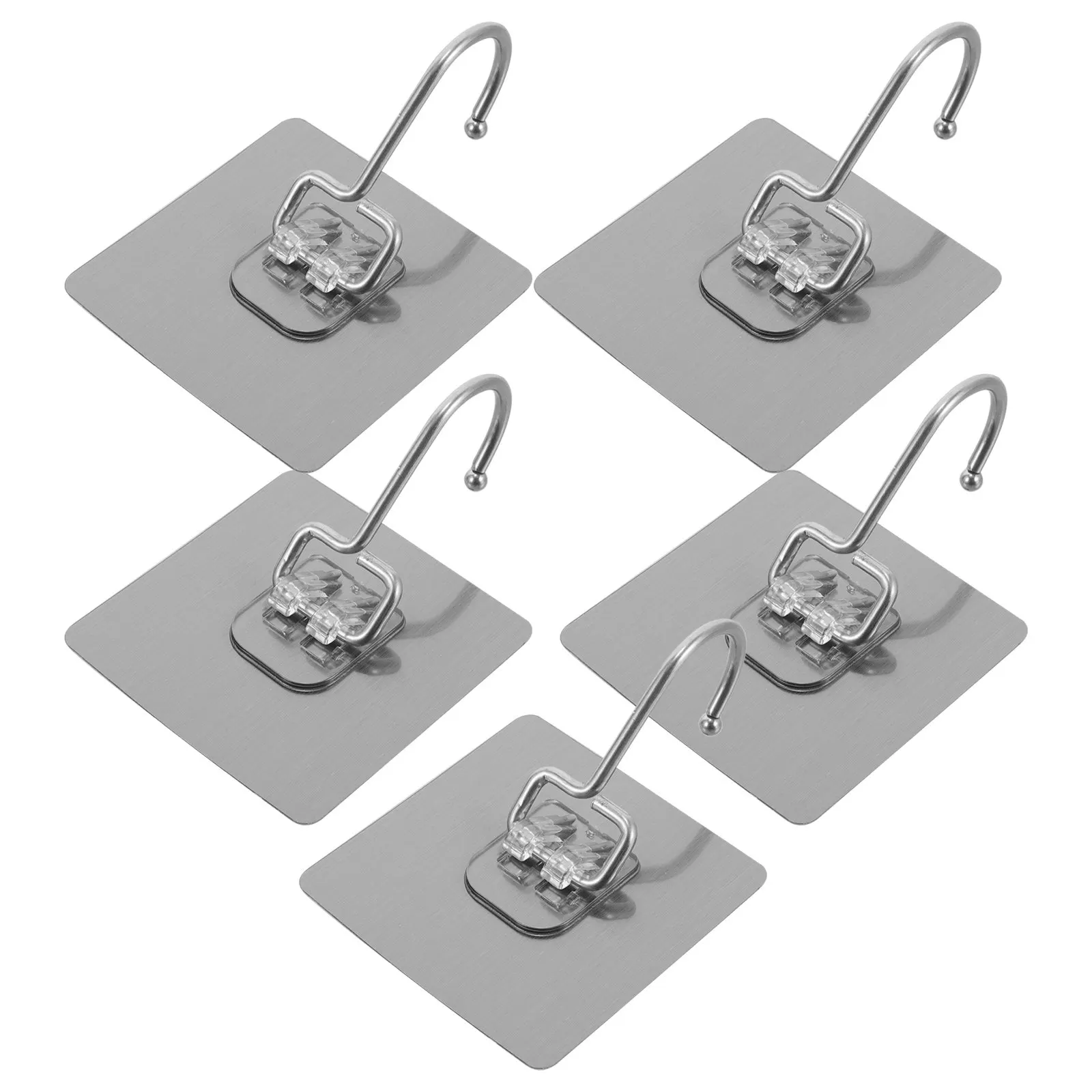 

5Pcs Bed Canopy Hooks Stainless Steel Sticky Ceiling Dome Canopy Hangers Replacement Strong Adhesive Hooks for Bedroom Bed