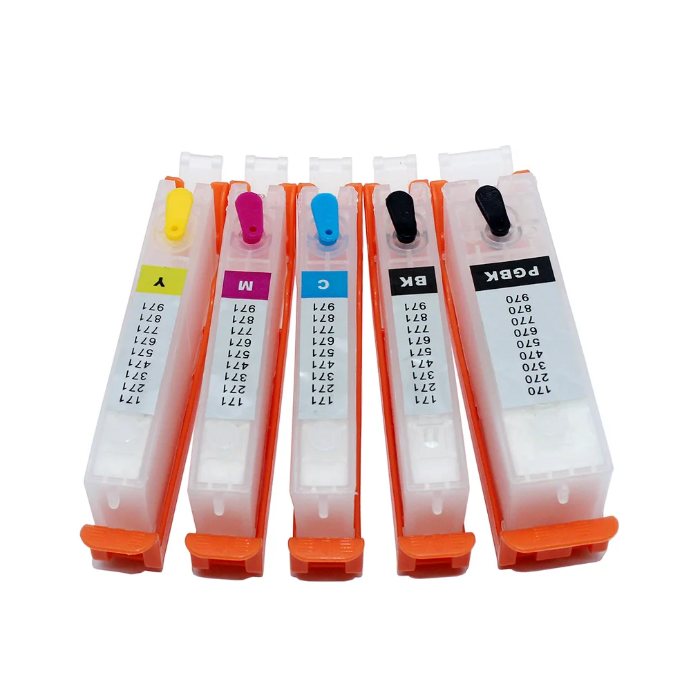 BCI-370 BCI-371 Refill Ink Cartridge with Chip for Canon MG7730 MG6930 MG5730 TS9030 TS8030 TS6030 TS5030 Printer