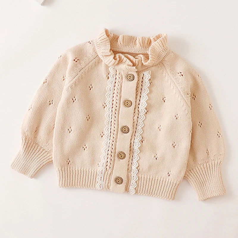 

2025 New Autumn 0-3Yrs Children Clothes Newborn Baby Girls Sweater Coat Infant Baby Girls Knitting Cardigan Sweater