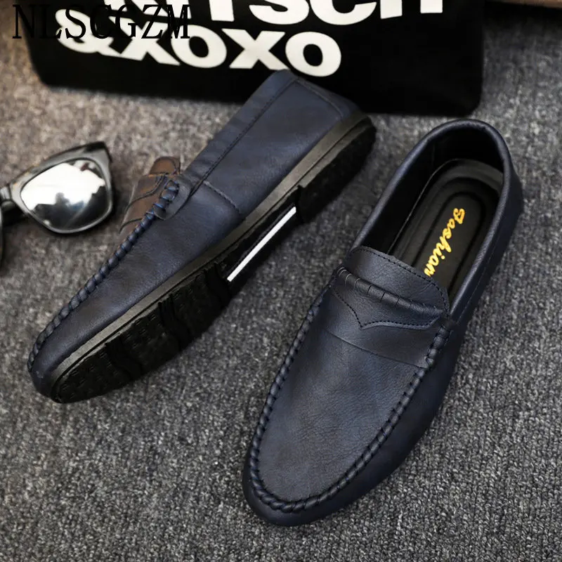 Loafers Men Leather Shoes for Men Casual Shoes Slip on Shoes Men Luxury Sneakers Casuales Office 2024 Italiano Zapatillas Hombre