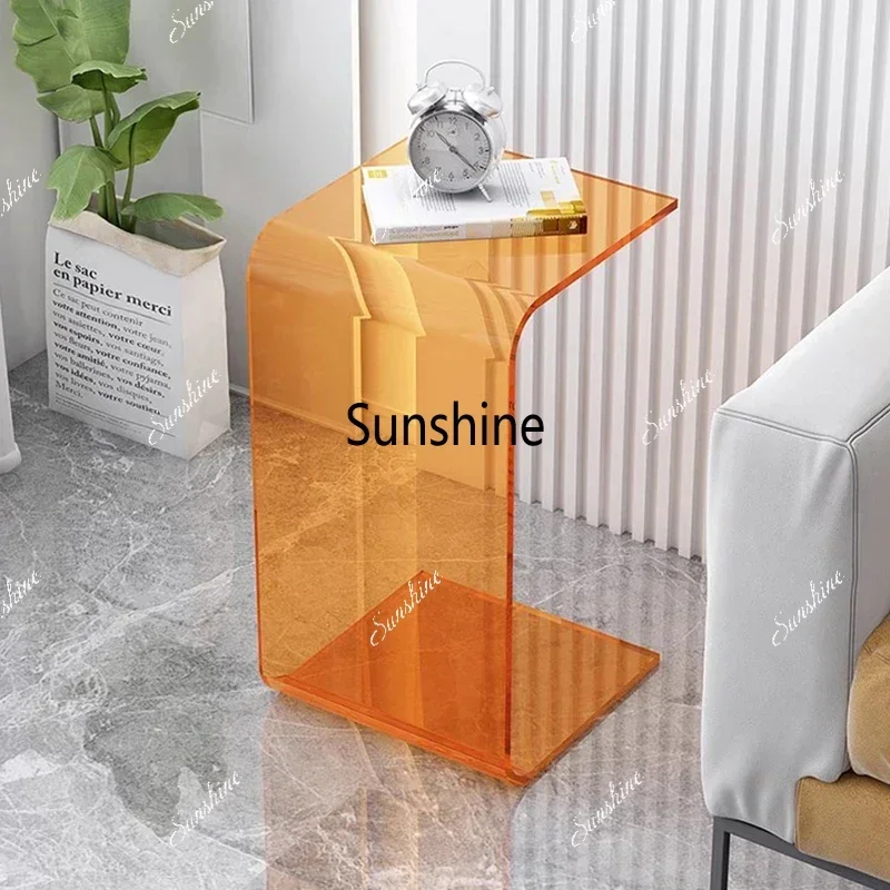 Unique Books Coffee Table Luxury Nordic Bedroom Transform Aesthetic Side Table Acrylic Service Mesa Auxiliar Patio Furniture  FT