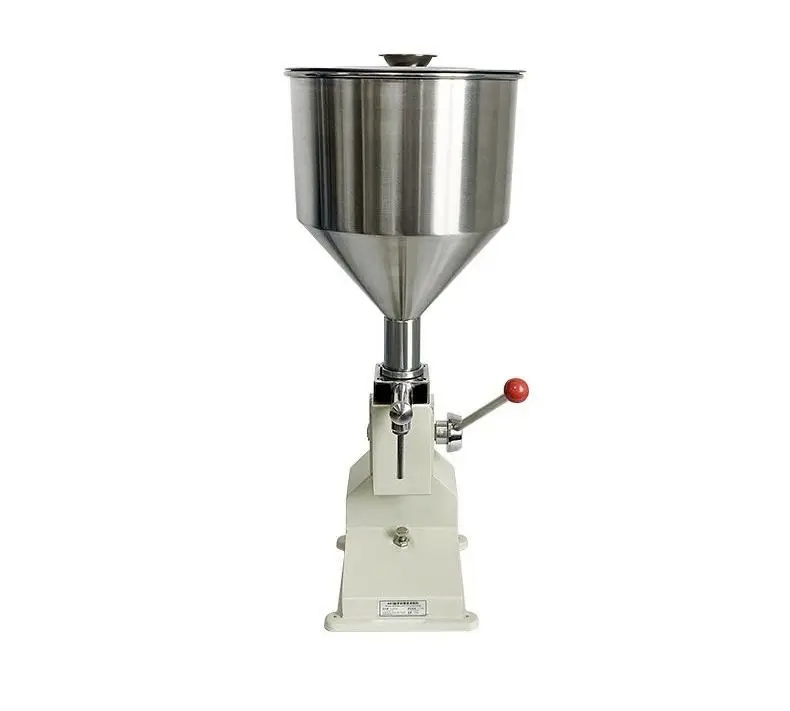 5ml Manual Paste & Liquid Filling Machine, Hand Operated Small Filler for Honey Toothpaste Juice Gel Shampoo Hand Soap