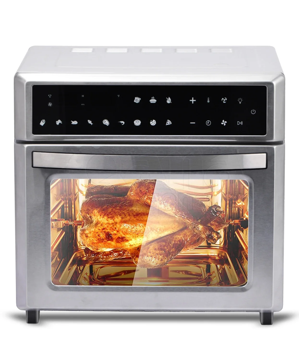 QANA Factory 25L LCD screen Display  Electric Deep Fryer Smart Intelligent  digital Air Fryers Oven For household air fryer