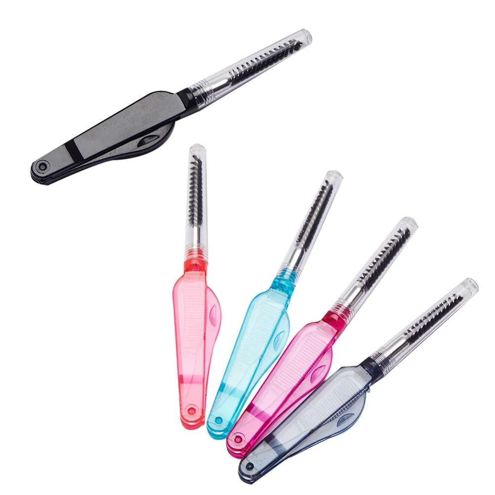 10Pcs Faltbare Augenbraue Kämme Wimpern Gestaltung Werkzeug Praktisches Zubehör Augenbraue Kosmetik Werkzeug Make-Up