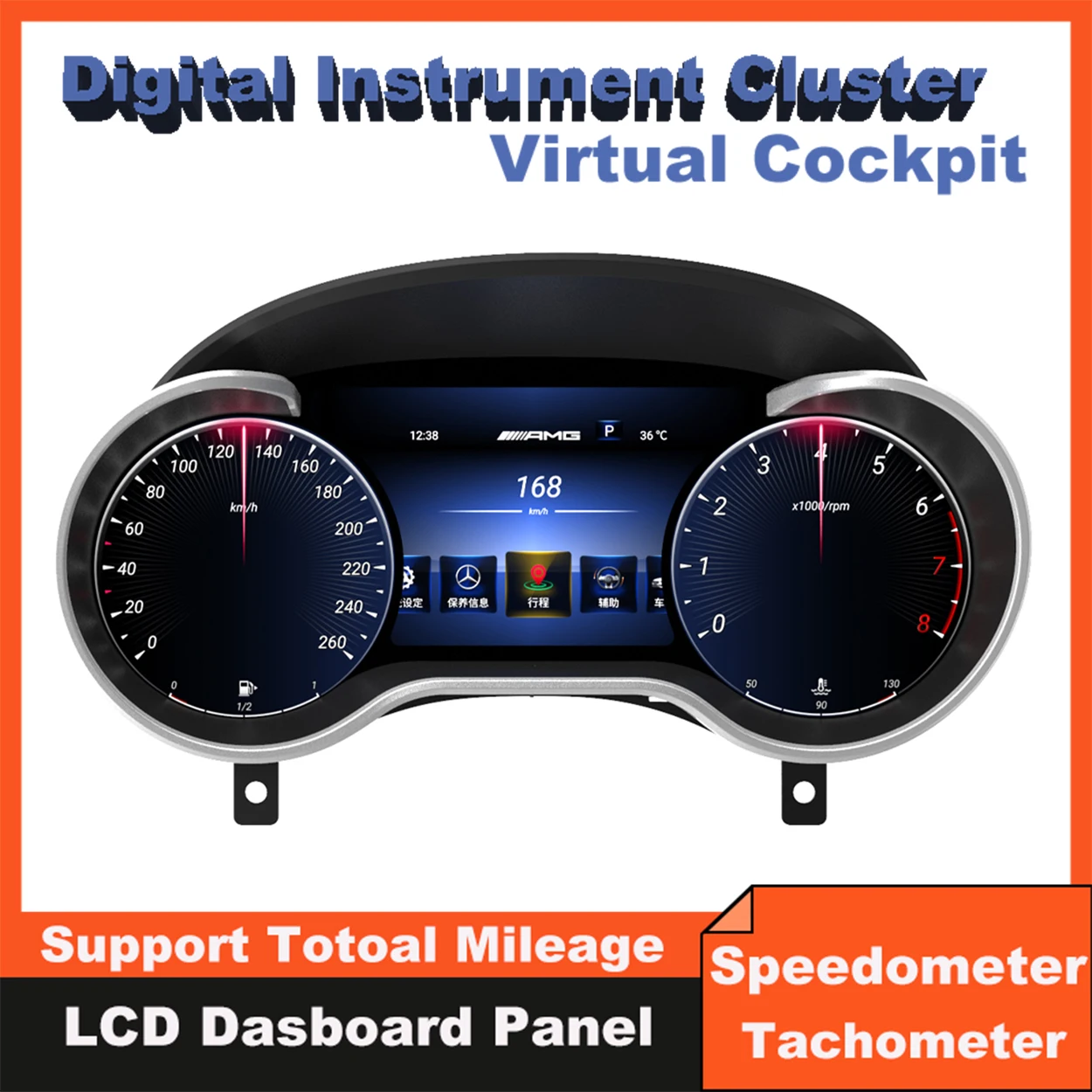 Instrument Cluster Dashboard Digital ODO For Mercedes Benz GLE/GLS/ML/GL/R/G-Class W164 X164 W166 X166 W251 W463 Virtual Cockpit