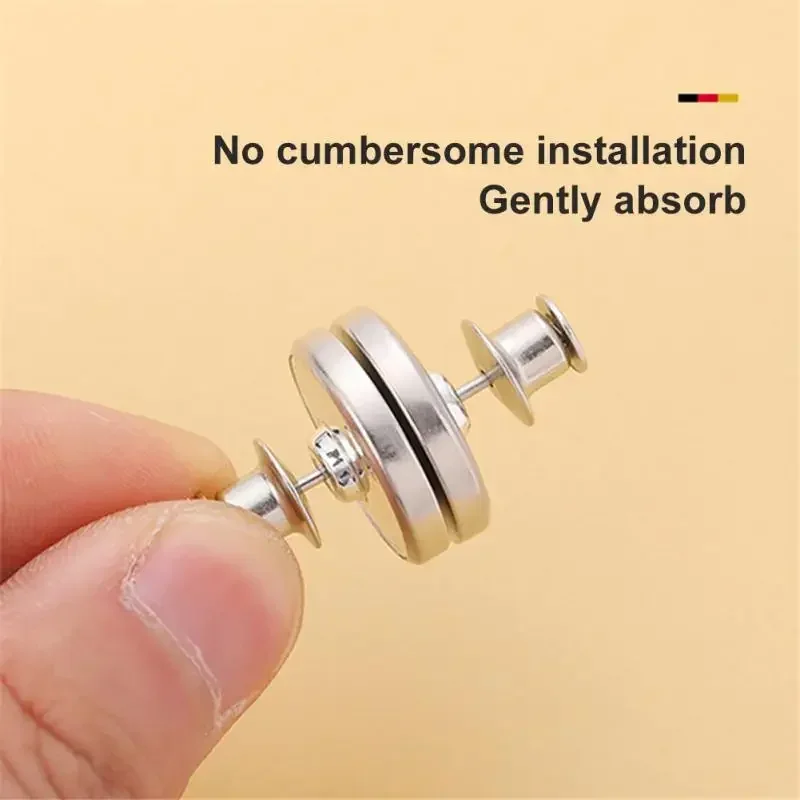 1 Pair Curtain Magnetic Button Nail Free Detachable Window Curtain Close Magnet Buckle Adjustment Curtain Clip Accessories