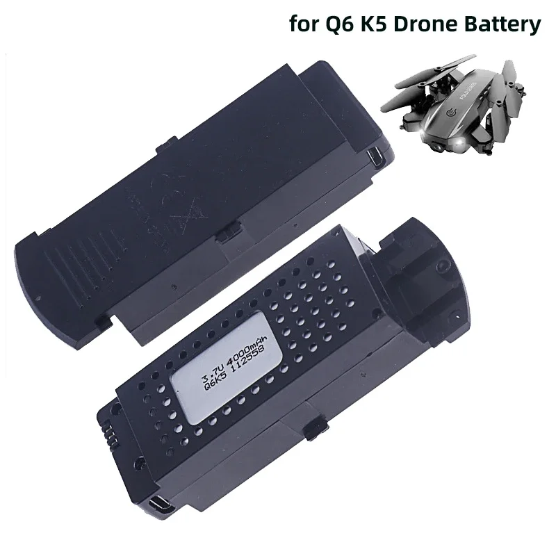 Batería de Dron K5 Q6, 3,7 V, repuesto de baterías de vuelo G6 S6, celdas li-po de 4000mAh para accesorios de repuesto de cuadricóptero 8K RC