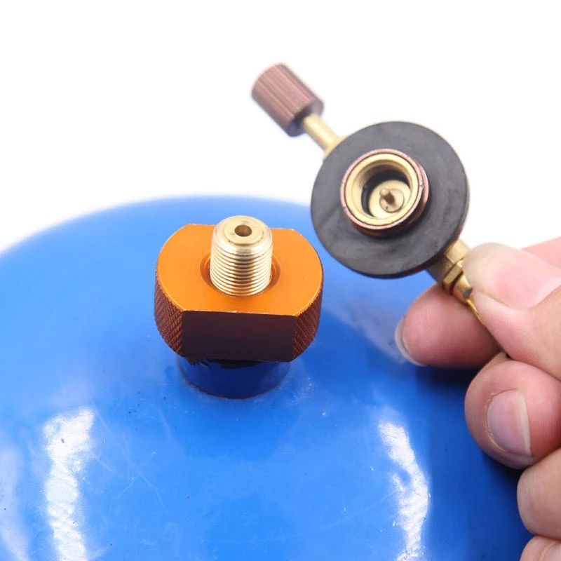 CHFL Outdoor Camping Hiking Picnic Gas Tank Adapter Stoves Connector Conversion Split Type Gas Furnace Connector