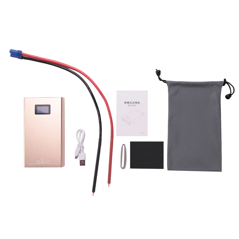 ABRO-DX10 Portable Spot Welder LED Adjustable Mini Battery Spot Welding Machine Tool 0.2Mm Nickel For DIY