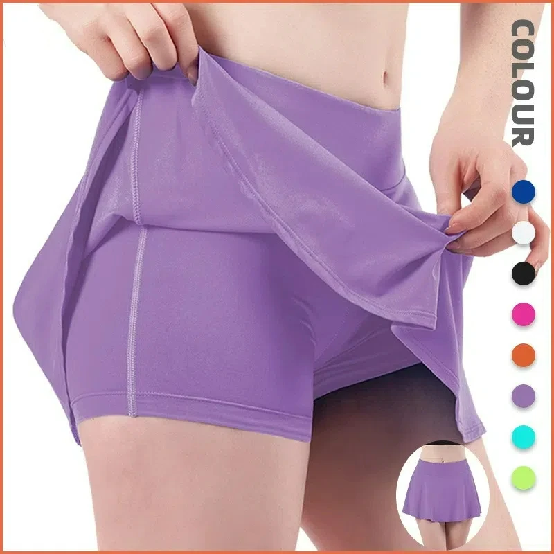 

Quick New Yoga Short Skirts Gym Sports Short Skirt Running Fitness Cycling Tennis Skirt Women Sports Shorts High Waist Yoga Shor