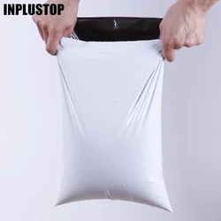 Enveloppes de Courrier Blanches XR, Sacs de Rangement pour Enveloppes Express, Sacs d'Emballage en Poudres Plastiques PE Auto-Adhésifs, 50 Pièces