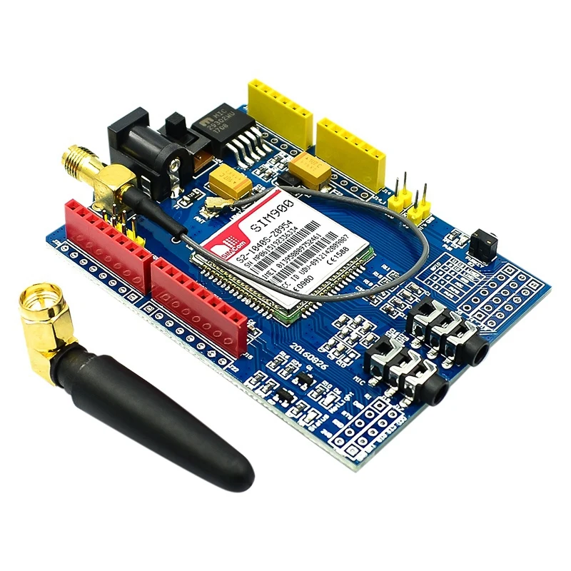 

SIM900 GSM GPRS Quad-Band Module Development Board With Antenna 850 / 900/ 1800/1900 Mhz Phone Network Communication