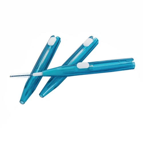 Imagen 2 del producto Cepillo Interdental Push-Pull para adultos, higiene bucal, hilo Dental, alambre de ortodoncia, 20 unids/lote por paquete