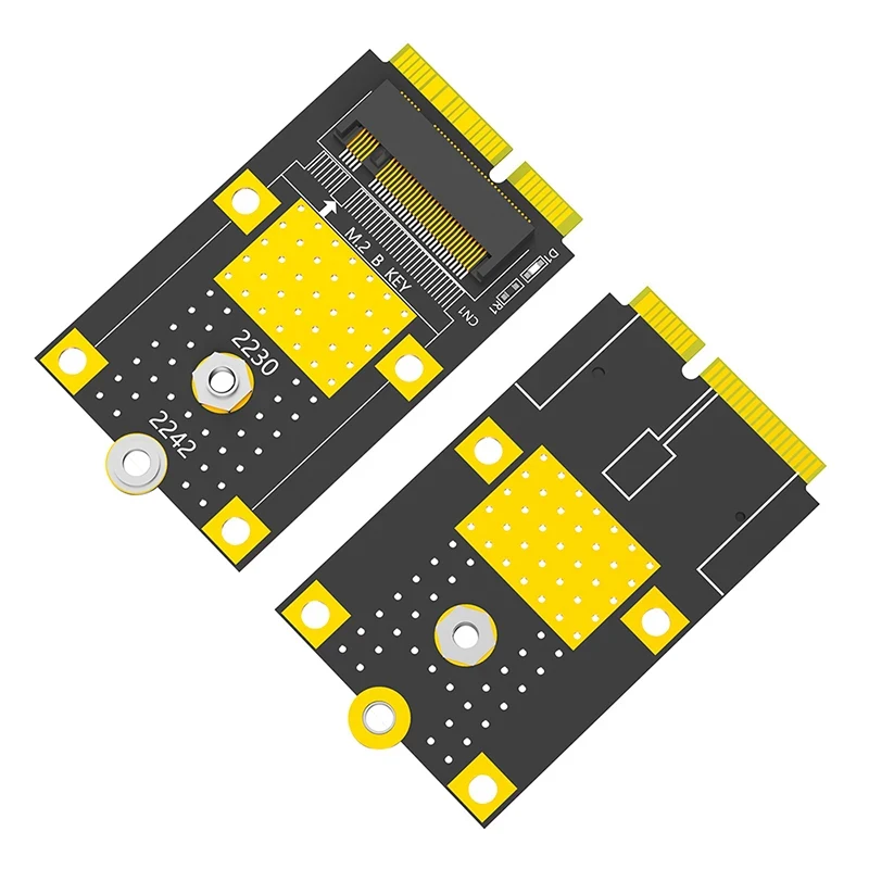 M2 to mSATA Adapter M.2 B Key to mSATA Adapter Card Riser M.2 NGFF SATA-Bus SSD to mSATA Male Converter Support 2230 2242 M2 SSD