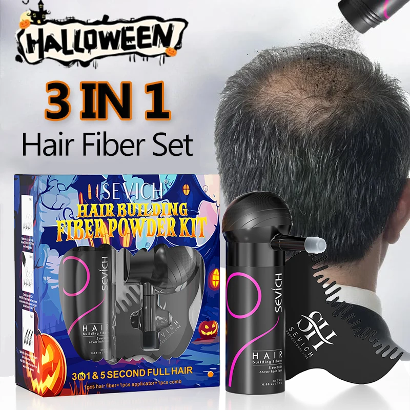 

Hair Building Fiber Set Keratin Hair Fiber Thickening powder Hair Building Fiber Spray Instant Refill Powder Hair Loss Powder