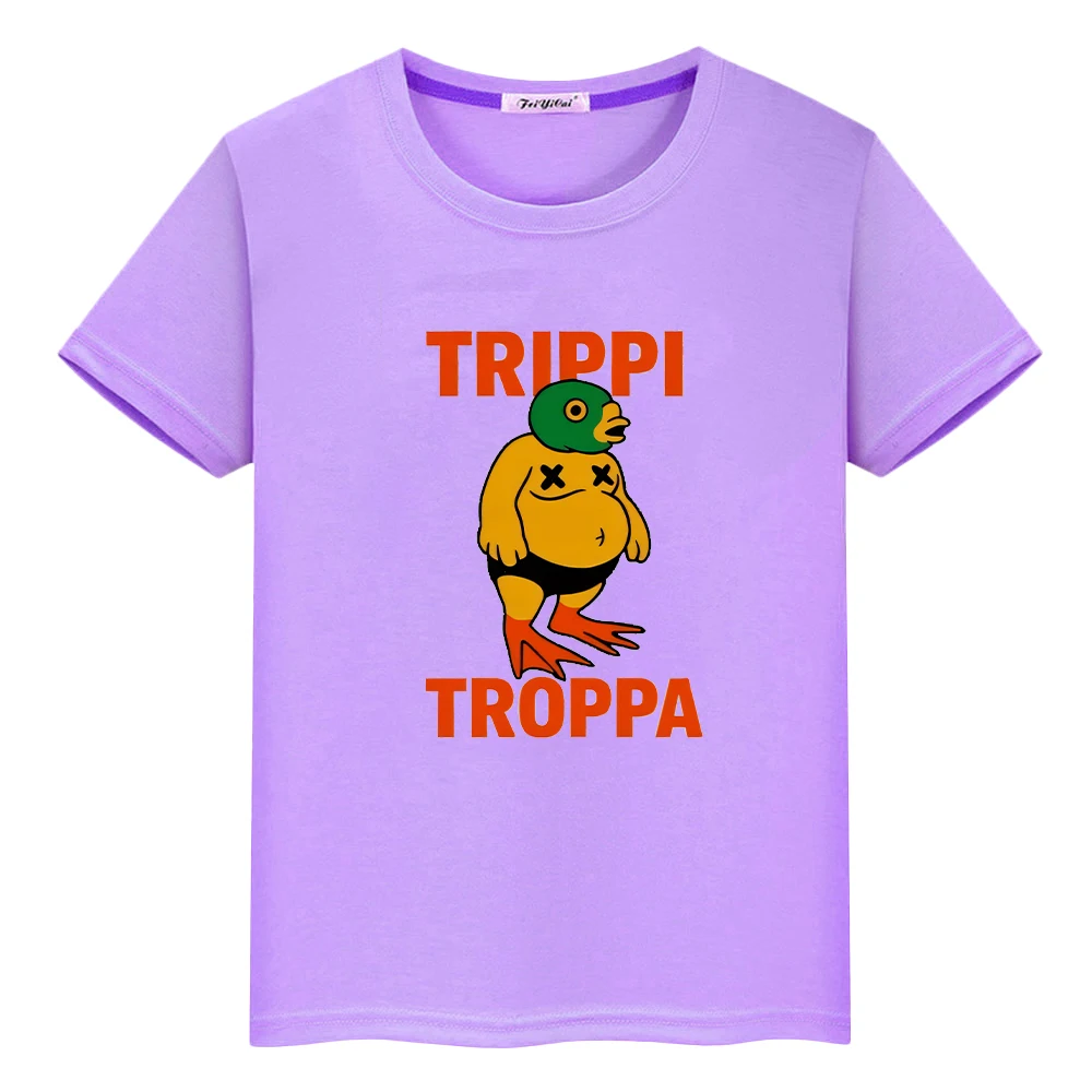 

Итальянский Brainrot с принтом мультфильма, футболки из 100% хлопка для детей, короткие топы с аниме для мальчиков 10 лет, детская одежда для девочек y2k, цельный предмет