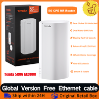 Tenda 5G CPE SIM Router AX3000 Wi-Fi 6 Wireless CPE Modem WiFi Hotspot 5G/4G/3G Multi-Mode 2.4Ghz 5Ghz Home Internet Mesh Router