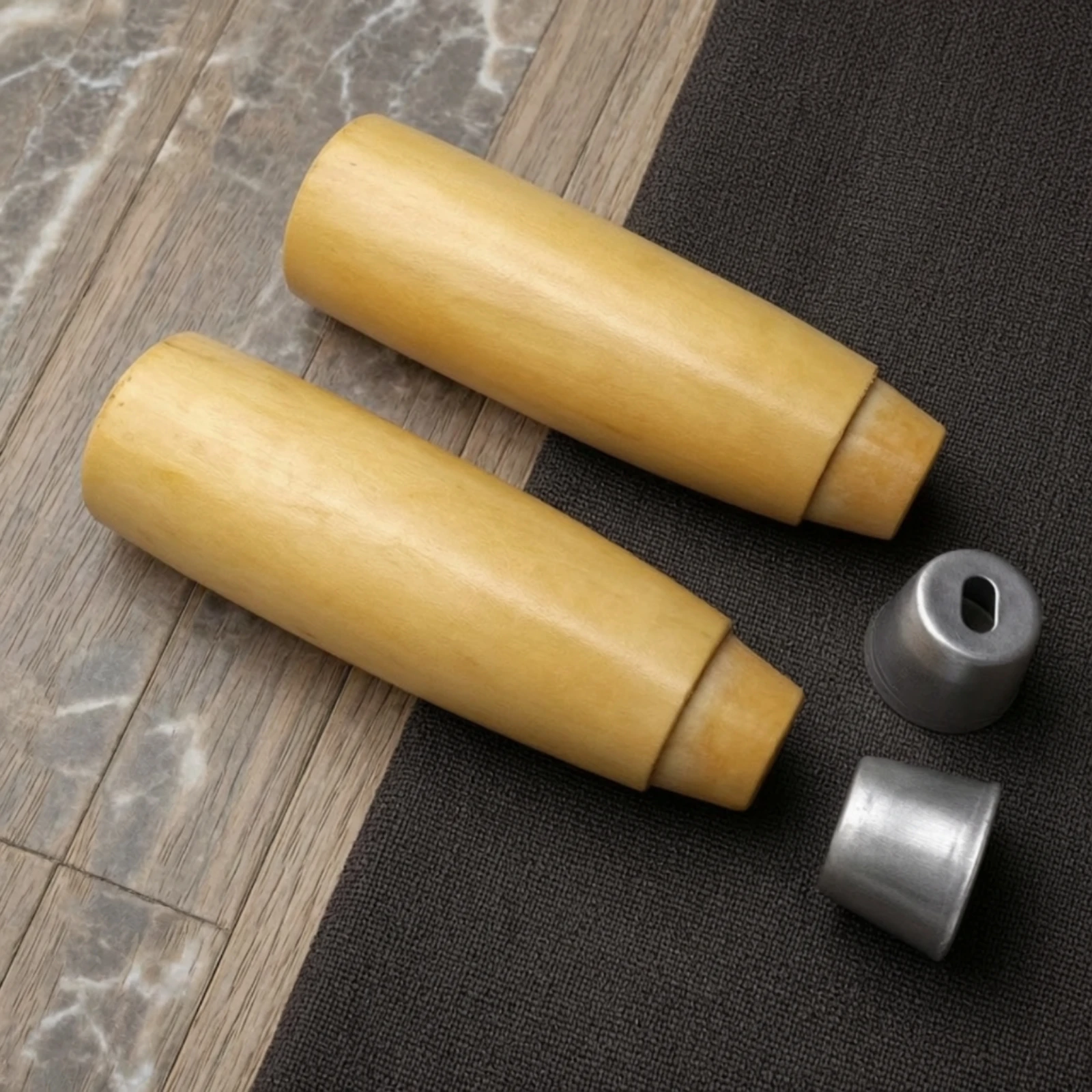 قطعتان من مقابض الشفرات الخشبي - مراجعة Woodworking Oil Finish وسعره