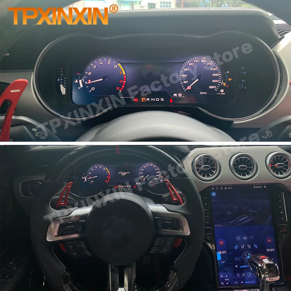 Car Instrument Panel For Ford Mustang 2015~2020 Digital Dash Panel Gauges Instrument Cockpit Speedometer Auto Dashboard Cluster