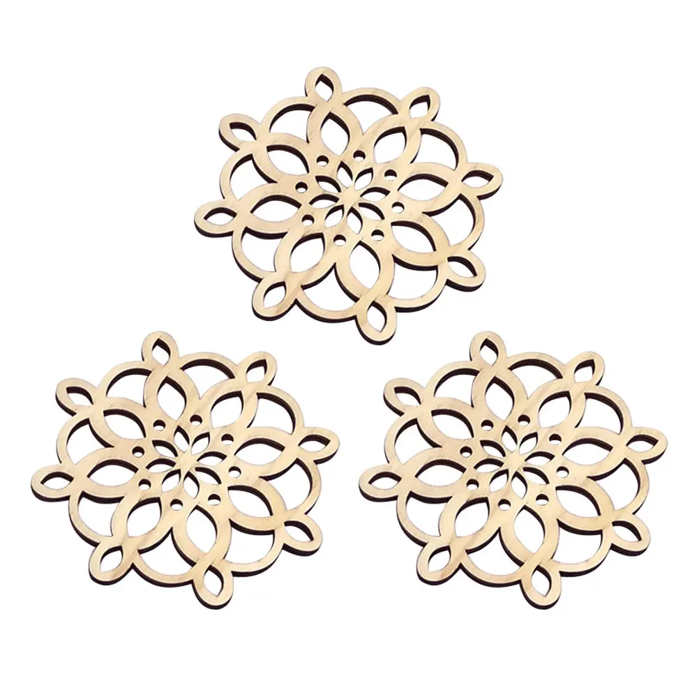 

3pcs Wooden Meal Coasters Green Heat Resistant Drink Mats For Mugs Cups Table Protection Placemats Home Office Bar Decor