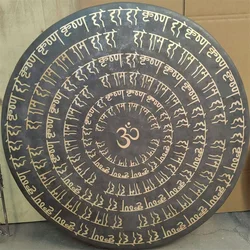 Arborea Sound Healing Gongs-OM Chau Gong Scriptures 45-90cm with Mallet Long Sustain Meditation Gong for Yoga and Therapy