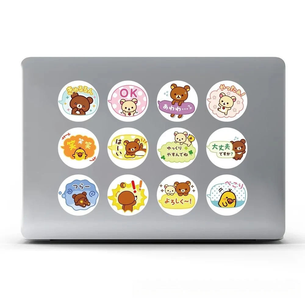 500 Stück Kawaii Cartoon Rilakkuma Anime Aufkleber DIY Handy Gepäck Scrapbook Kinder Geburtstagsgeschenke Spielzeug Niedliche Aufkleber Sticker – Detail 7