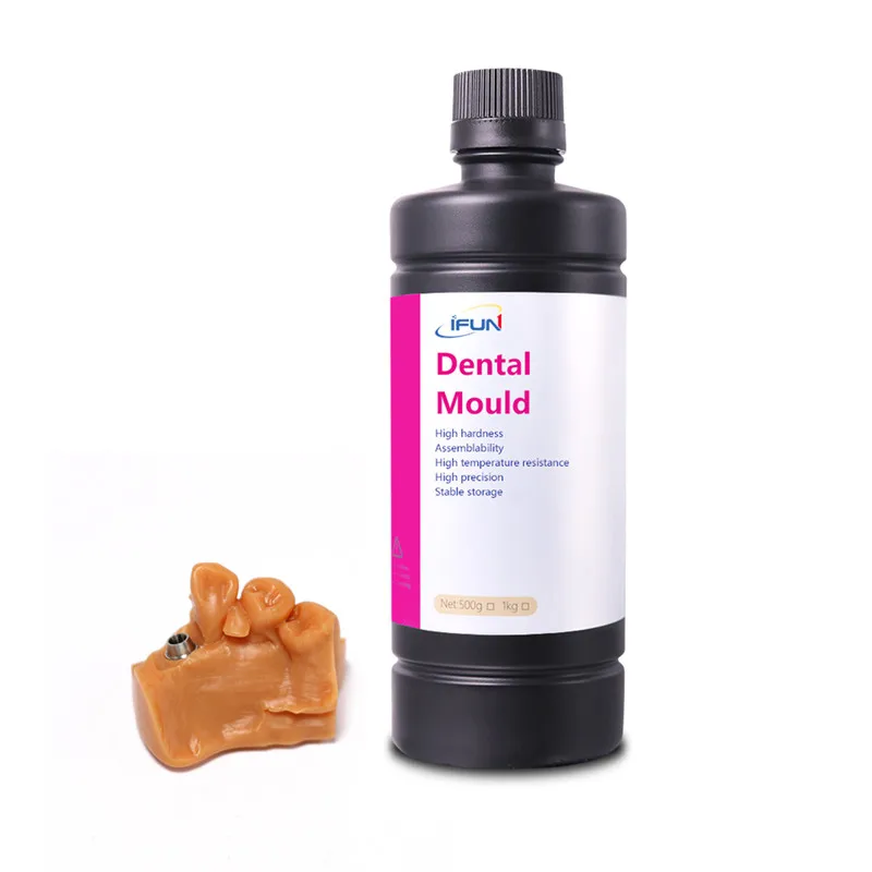 

1000g 500g Photosensitive Resin Dentistry Color Standard Lab Ivory Real Teeth A1 A2 A3 for Dental Molds Printing