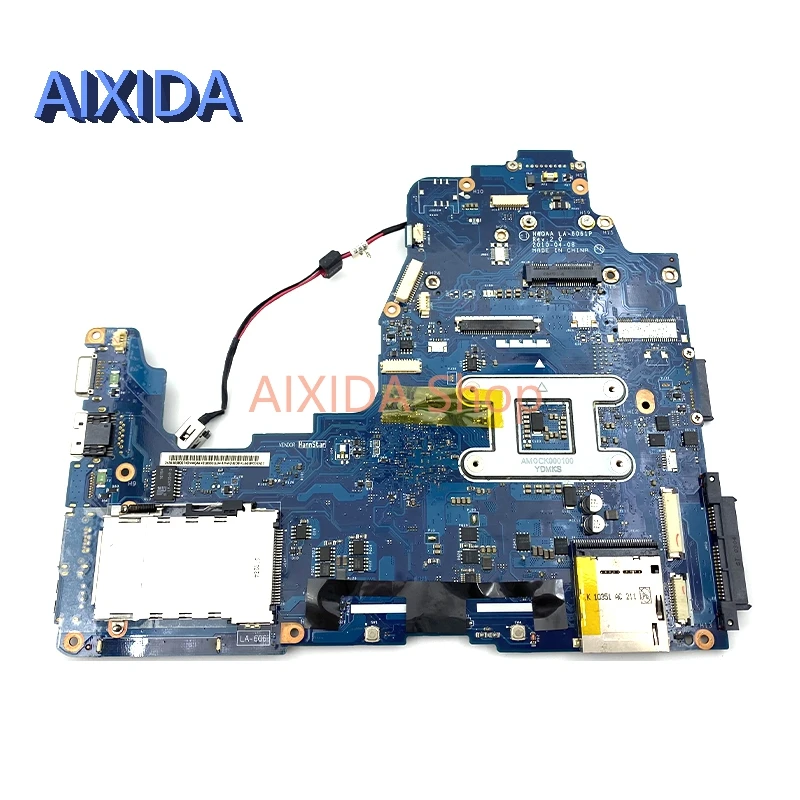 Imagem -03 - Aixida-placa-mãe Portátil para Toshiba Satellite Cpu Livre Nwqaa La6061p K000104270 K000104250 A660 A665 Hm55 Ddr3