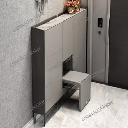 Tilting Shoe Cabinet Light Luxury Space Saving 17cm Home Doorway Entrance Cabinet Modern Small Apartment Storage