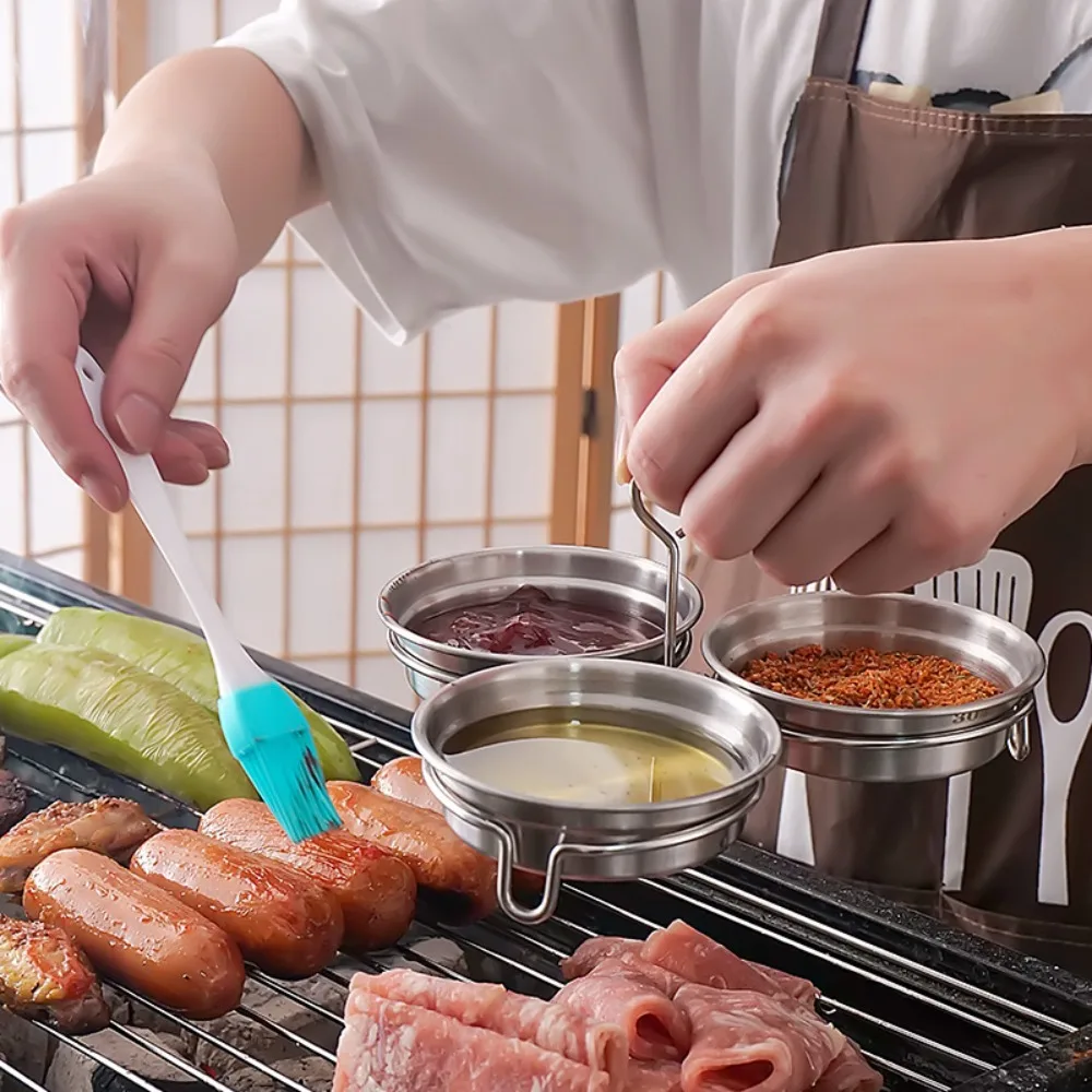 

Dip Dish 3 Cup Egg Poaching Pan Stainless Steel Rust-proof Steamed Egg Mould with Grab Handle Omelette Maker Breakfast