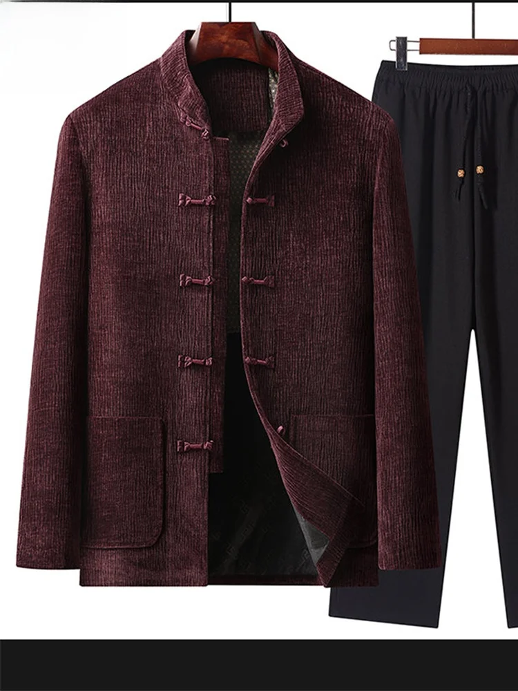 

TUCANO Woodpeer Windproof Cotton Jaet Mid-aged Winter Clothes Long Sve irt Sle Cosite Fabric andpa Birthday C...