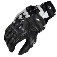 Racing Genuine Leather Motorcycle Gloves Road Racing Team Glove Sports Protection Breathable Full Finger Wear-resistant Riding