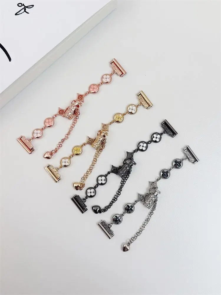 화웨이 GT5/GT5 Pro/GT4/GT2/3/4 22mm/20mm/18mm 시계 스트랩에 적합한 클로버 금속 유화