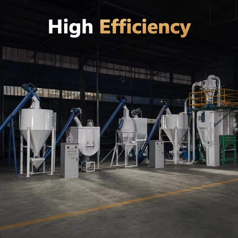 Animal Powder Feed Processing Line Proof Optional Feed Production For Factory Processing Dry Grain Into Animal Feed Powder
