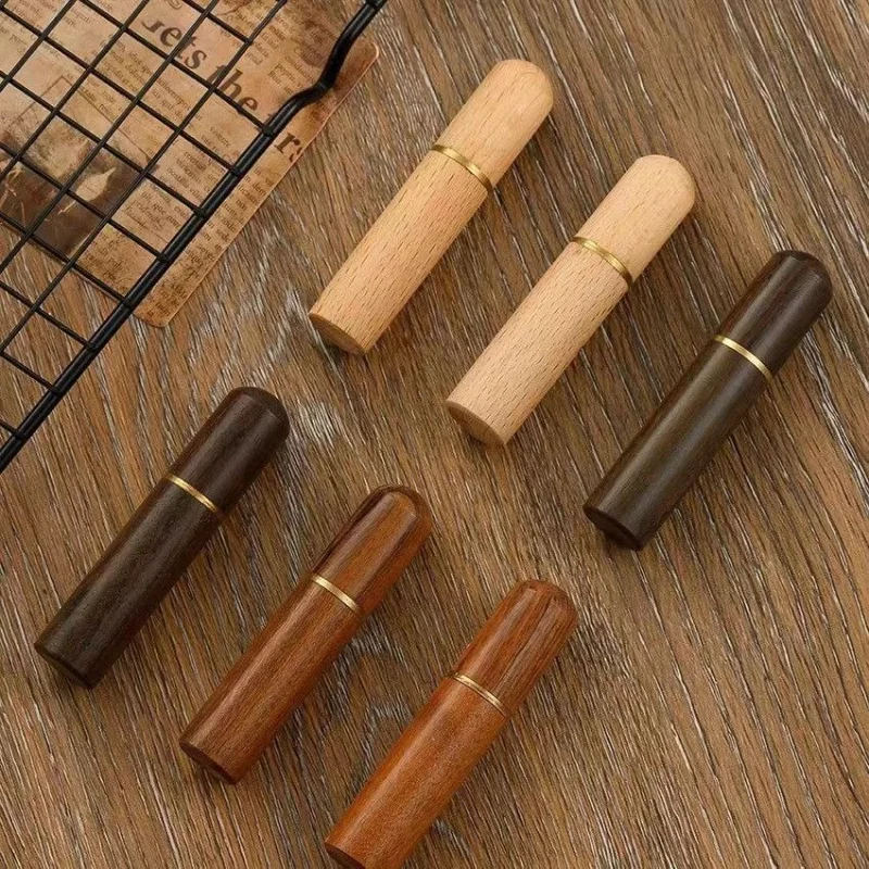 1pcs Portable Sewing Needles Needlework Sewing Needles Storage Box Household Large Eye Sewing Needles Wooden Needle Case