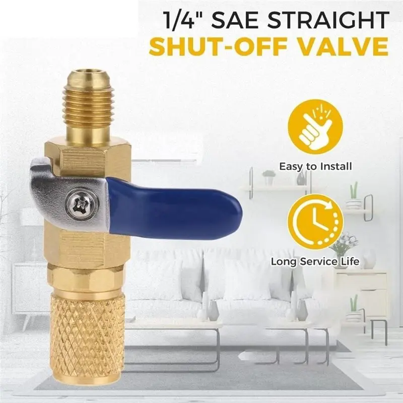 A50Q-1Set Air Conditioning Ball Valve 1/4