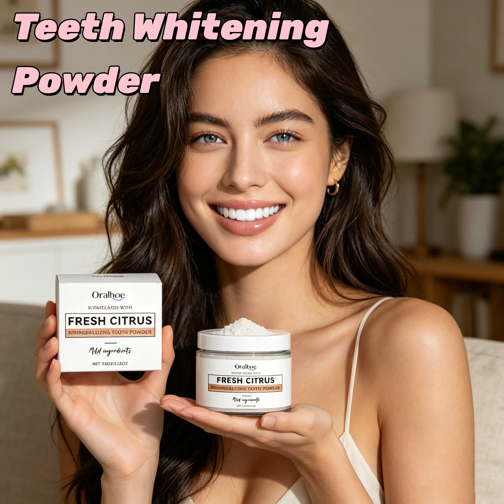 Hydroxyapatite Repair Whitening Tooth Powder Remineralize Damaged Enamel Long Lasting White Teeth Oral Hygiene Product