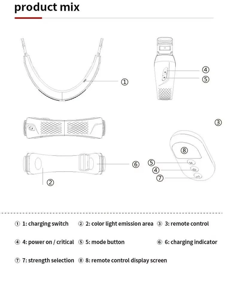 Neck Beauty Photon Therapy V-Shaped Chin Slimming Face Lifting and Tightening Face
