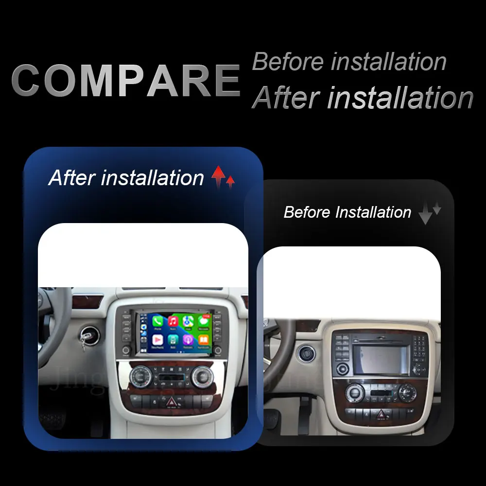 7 inch  for  Mercedes Benz R-Class W251 2006-2012 R280 R300 R320 R350 R500 R63 BT 4 WiFi GPS DSP IPS RDS Split Screen Head Unit
