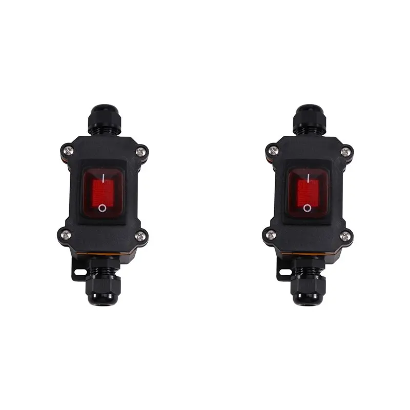 

B-Est 2X IP65 Rainproof And Waterproof Ship Type Switch 220V Power Supply Intermediate Switch Electrical High Connector