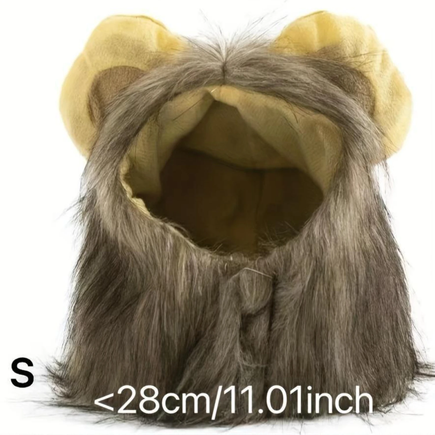 Funny Lion Mane Pet Costume - Soft Cotton & Polyester, Fits Small To Large Dogs And Cats